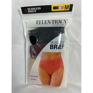 Ellen Tracy Essentials Women's Comfort Stretch Microfiber Seamless Brief M NIP